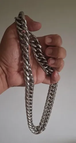 Cordão Grosso Masculino Aço Inoxidável 22mm