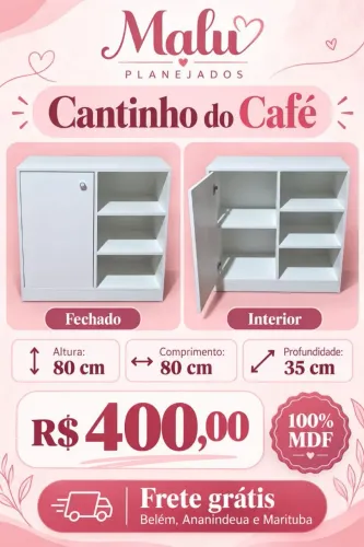 Promoção cantinho do café