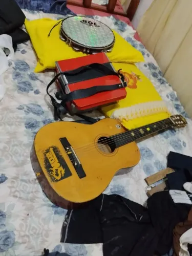 Vendo sanfona violão e pandeiro 
