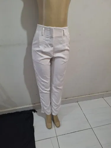 Calça social feminino branca 