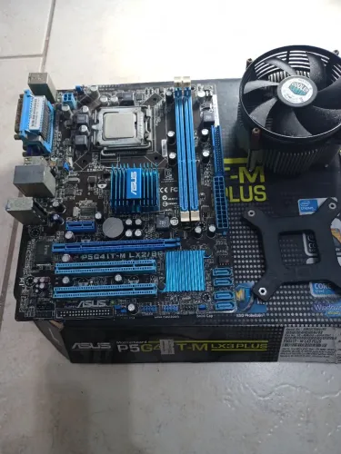 Placa mãe P5G41T-MLX2/BR c/processador USADA