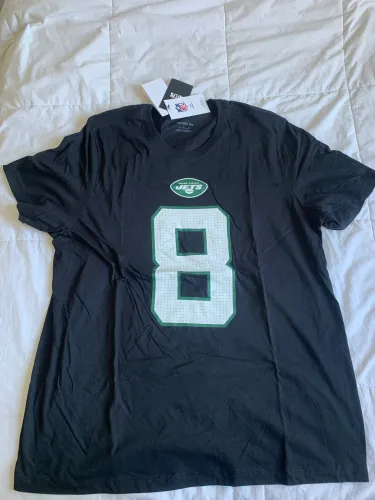 Camiseta NFL New York Jets - Aaron Rodgers #8 (Preta) - Nike Original XL