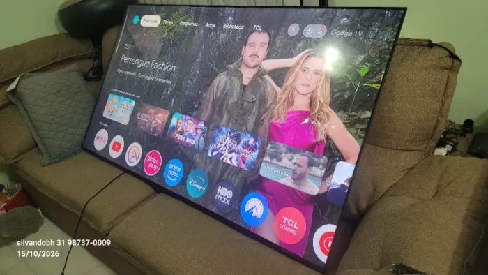 TV TCL Led 65 polegadas. 4k com android - funcionando