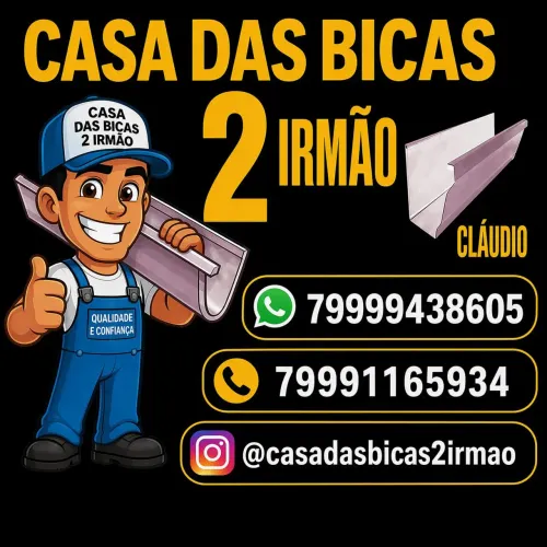 Bicas em alumínio R$ 40 o metro 