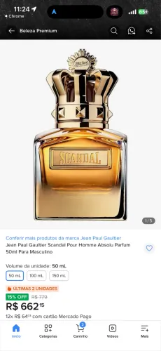 Perfume Scandal Absolu 50ML