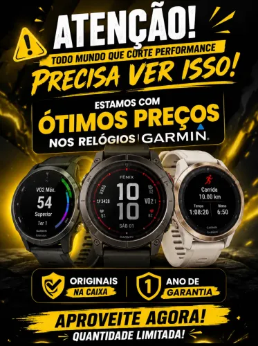 Linha Garmin lacrado com 1 ano de garantia com nota loja física BH