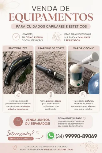 Equipamentos salão 