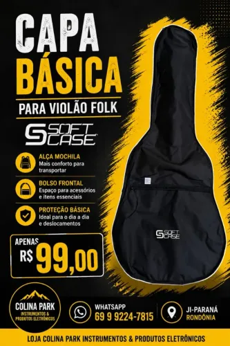 Capa Básica Para Violão Folk
