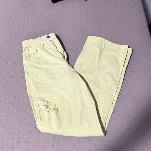 Calça Wide Leg Verde Lima Bluesteel Tam. 36