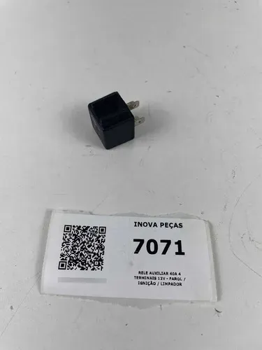 Rele Auxiliar 40a 4 Terminais 12v - Farol / Ignição Limpador 12v