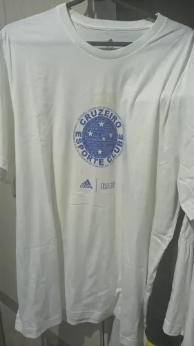 Camiseta Cruzeiro Adidas Blank Branca - Tamanho 2xl - Ótimo Estado