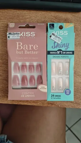 Unhas postiças autocolantes