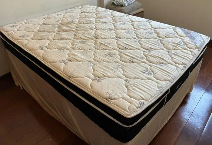 CAMA BOX (COLCHÃO+BASE) MAJESTIC SUPERPOCKET ORTOBOM CASAL