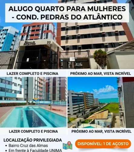 Alugo quarto para estudante (apenas mulher)