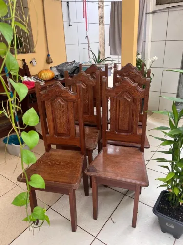  Cadeiras em Madeira Angelim Maciça - Novas e Super Resistentes
