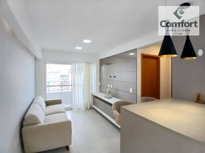 Apartamento mobiliado com 1 quarto para alugar, 41 m² por R$ 2.750/mês - Brisamar!