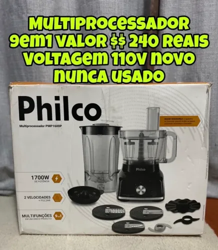 Eletrodomésticos novos apenas caixa com avaria