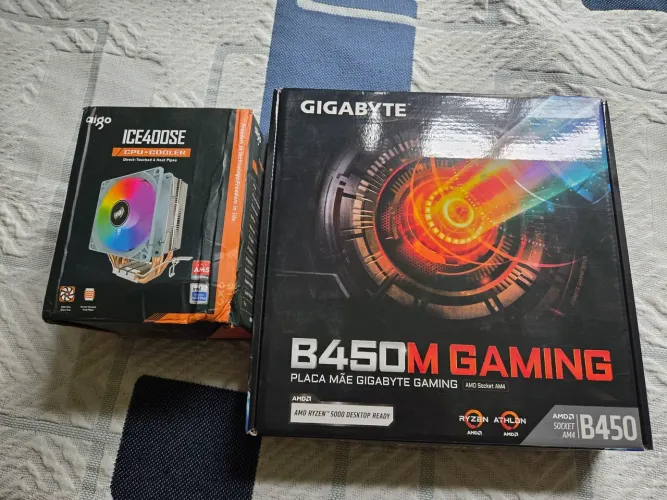 Kit Placa mãe B450 Gaming + Ryzen 3600 + Cooler RGB