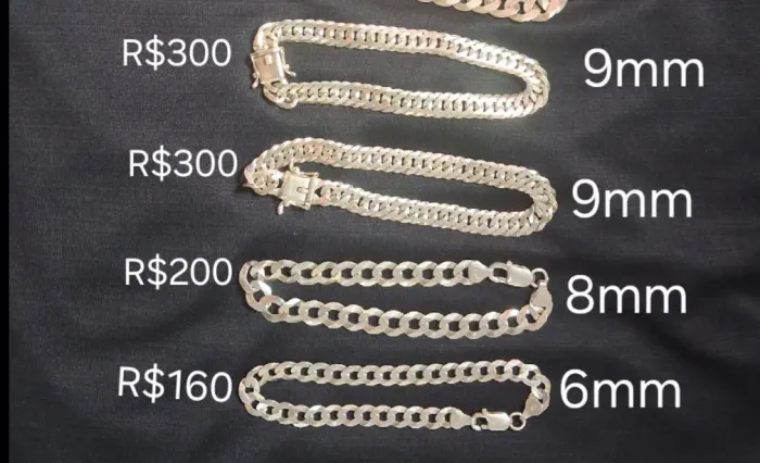 Vendo pulseira de prata