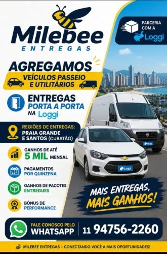 AGREGAMOS VEICULOS PARA ENTREGAS PORTA A PORTA
