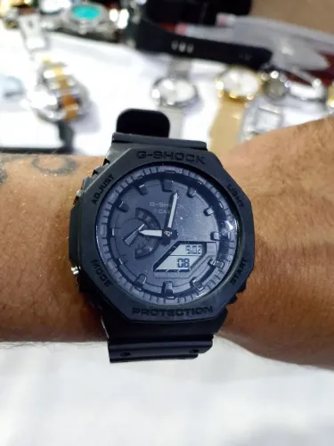 Relógio G-Shock Preto Fosco Menor Analógico e Digital Novo