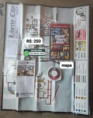 Grand Theft Auto Liberty City Stories = R$: 250