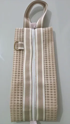Bolsa de tela trançada