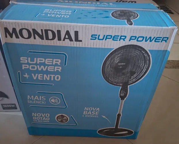 Ventilador Coluna 110V, 40cm, 6 pás, Super Power - VSP-40C-B