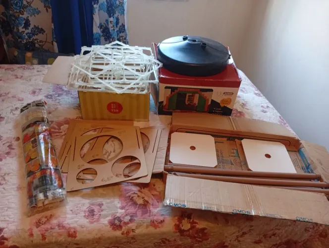 Kit para bexigas: arco, bases, medidor, barras e painel