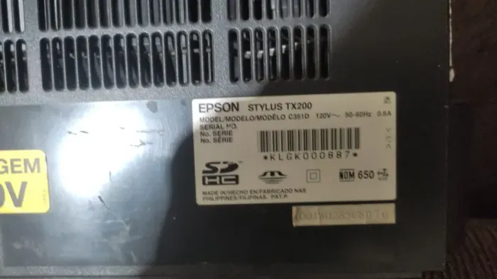 Impressora Epson Stylus TX200 (C351D) - Peças Originais para Técnicos e Reposição