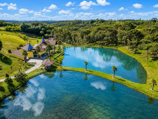 São José dos Pinhais, Haras cinematográfica, 54.000m², 5 suítes, lago, tanque de peixes, p