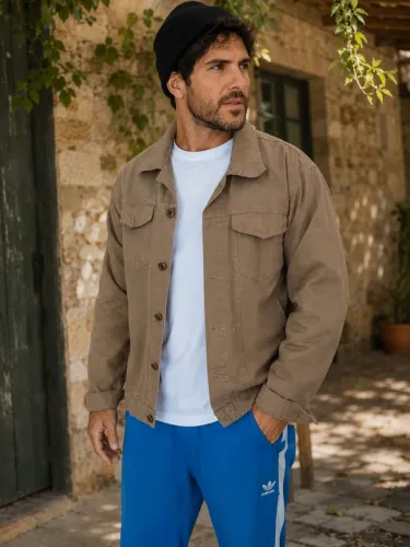 Jaqueta masculina marrom G