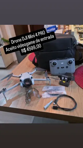 Drone DJI Mini 4 PRO, aceito videogame na troca, aceito cartão até 18x