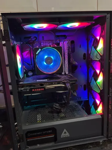 PC Gamer Ryzen 5 5500 + RX 6600 8GB + 32GB RAM | SSD + 1,5TB HD