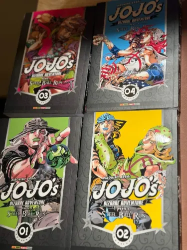Mangá Jojo Steel Ball Run Vol 1 ao 4