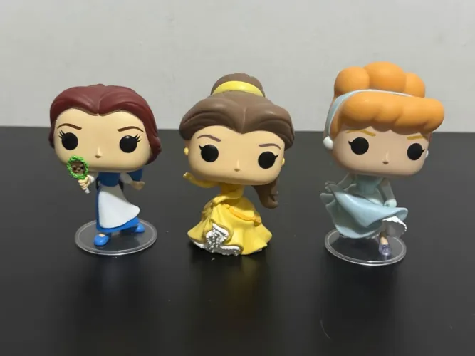 Lote Funko Pop Princesas Disney (#221, #1132, #1542)