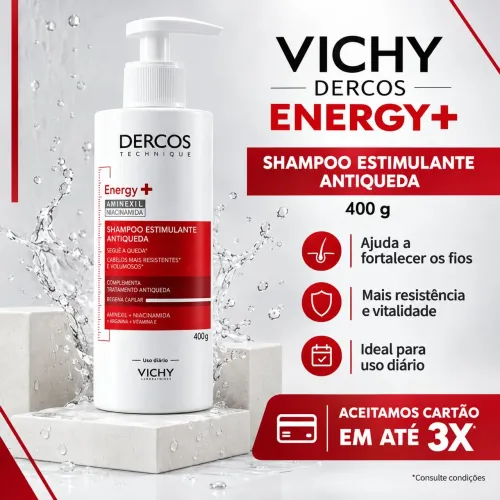 Shampoo Antiqueda Dercos Energy+ Vichy 400g