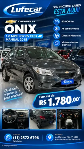 Chevrolet Onix JOY Hatch 1.0 8V Flex Mec. 4P 2018