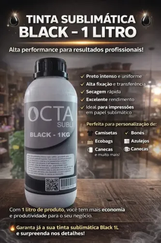 Tinta sublimatica para impressora preta .