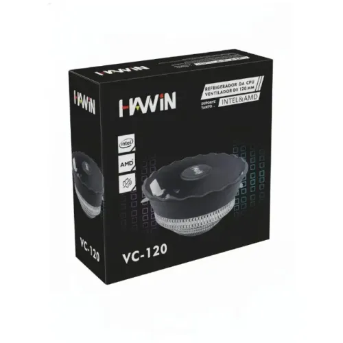 Cooler Processador Hawin VC-120 120mm Intel / AMD (Novo na Caixa)