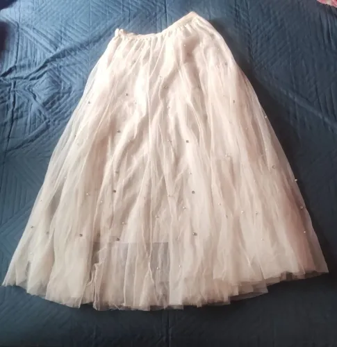 BAIXEI PARA VENDER LOGO Saia Tule Pedraria Sabrina