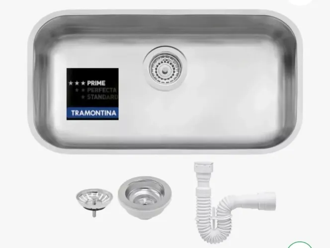 Cuba Tramontina Inox Escovado Embutir 56x34