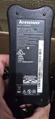 Fonte notebook lenovo 3.42a 19v