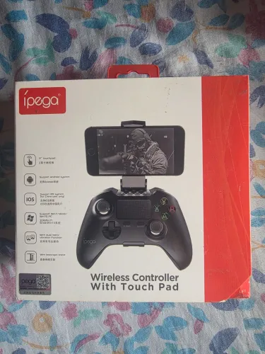 Controle Ipega PG-9069 Wireless com Touchpad - Perfeito Estado