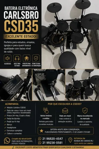 Bateria Eletrônica 3.500,00
