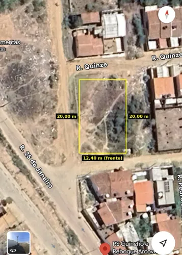 Terreno 12,40 X 20,00 no bairro São Cristóvão