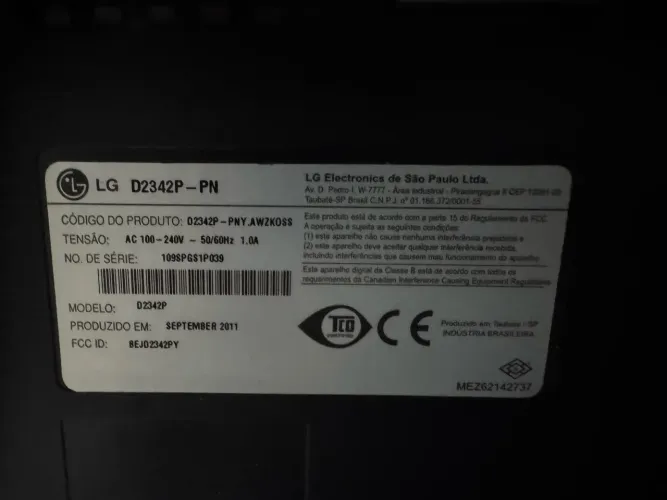 Vendo monitor LG