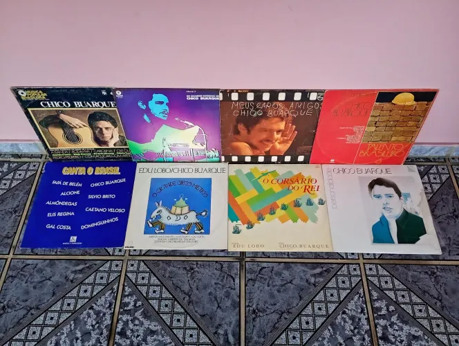 Lp's - Chico Buarque - lote com 08 discos de vinil