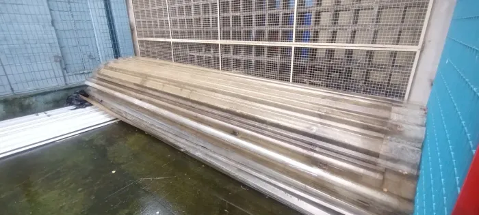 TELHAS PLÁSTICA 5,00x1,00m bom estado