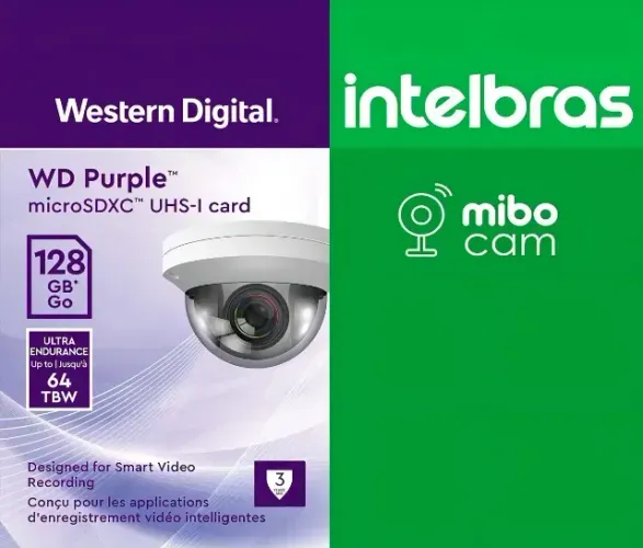 Cartão de memória Western Digital WDD128G1P0A WD Purple 128GB